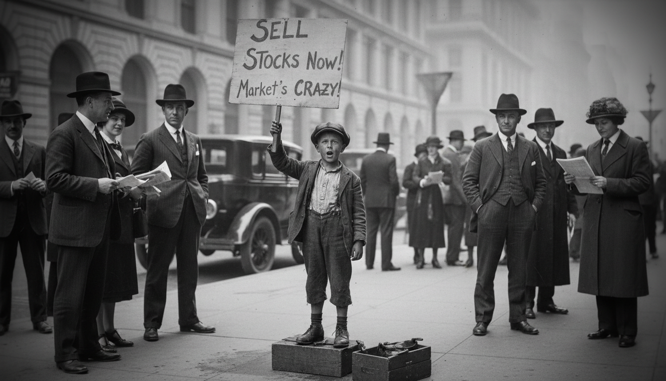 대공황 시절, 구두닦이 소년이 주식을 팔라고 외친 이유 1