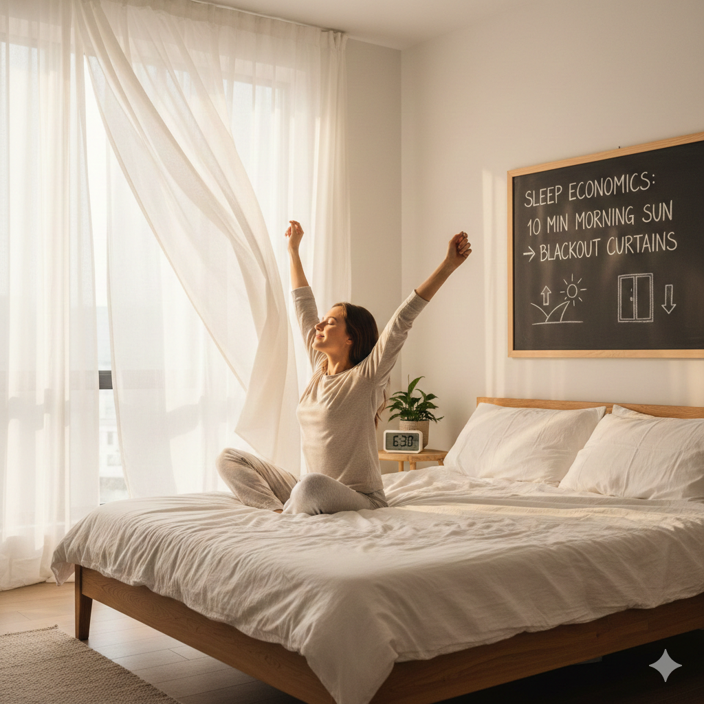 암막 커튼보다 중요한 '아침 햇빛 10분'의 수면 경제학 2