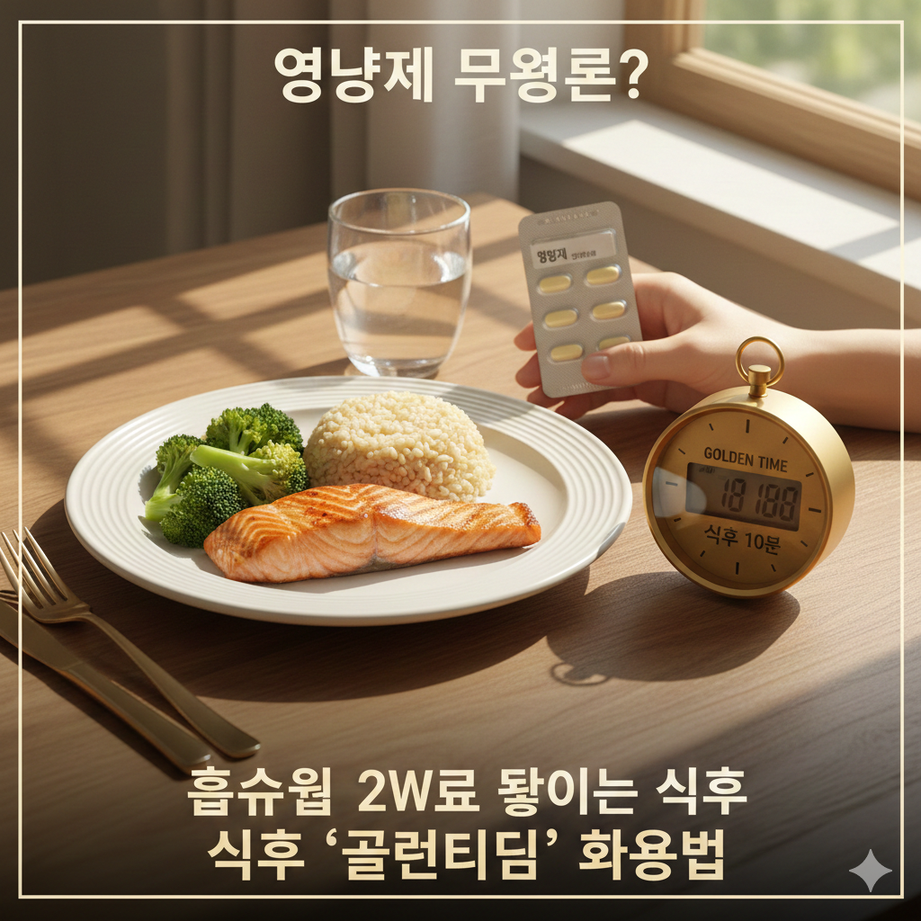 영양제 무용론? 흡수율을 2배 높이는 식후 '골든타임' 활용법 2