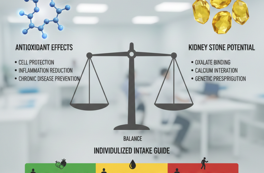 항산화 효과와 결석 유발 가능성 사이의 균형 및 개인별 적정량 가이드 7
