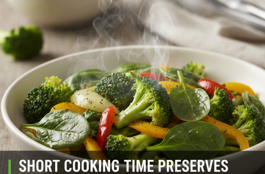 오히려 짧은 조리 시간이 열에 약한 비타민 파괴를 최소화할 수 있다는 반전 사실 제시. 4