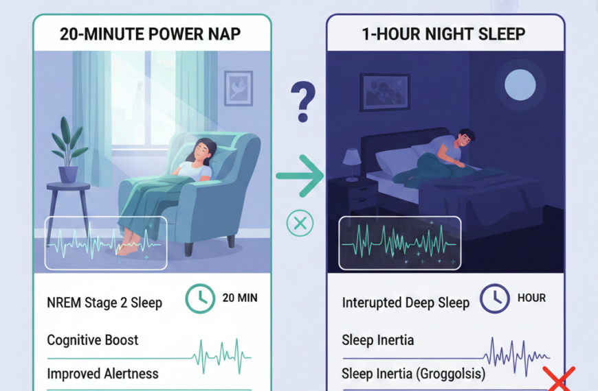 낮잠 20분이 밤잠 1시간보다 피로 회복에 효과적인 과학적 이유 4