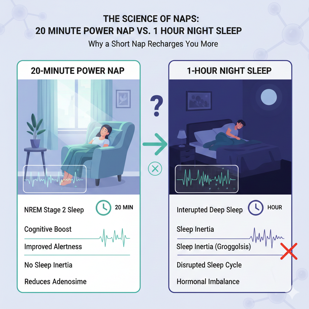 낮잠 20분이 밤잠 1시간보다 피로 회복에 효과적인 과학적 이유 2