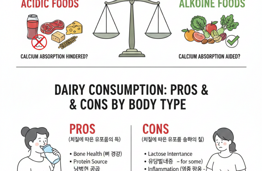 산성 식품 논란과 칼슘 흡수율, 체질에 따른 유제품 섭취의 득과 실 분석. 3