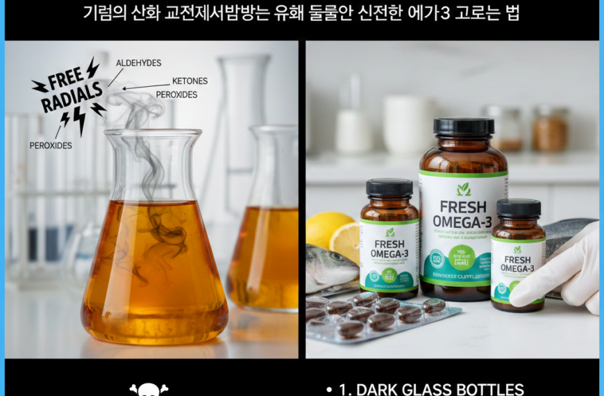 기름의 산화 과정에서 발생하는 유해 물질과 신선한 오메가3 고르는 법. 3