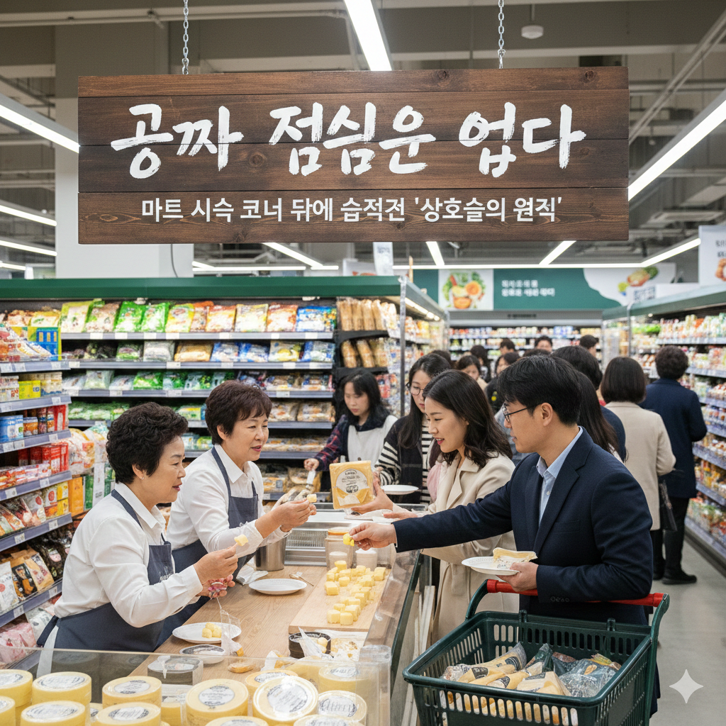 공짜 점심은 없다: 마트 시식 코너 뒤에 숨겨진 '상호성의 원칙' 1